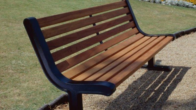 Braeburn park bench by Orchard Street Furniture