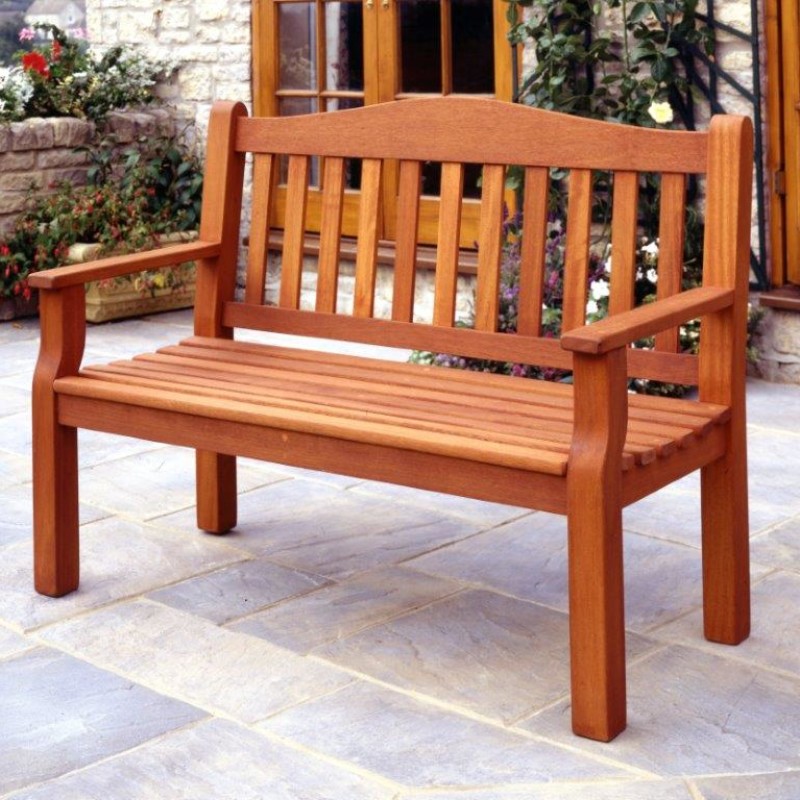 Traditional park bench