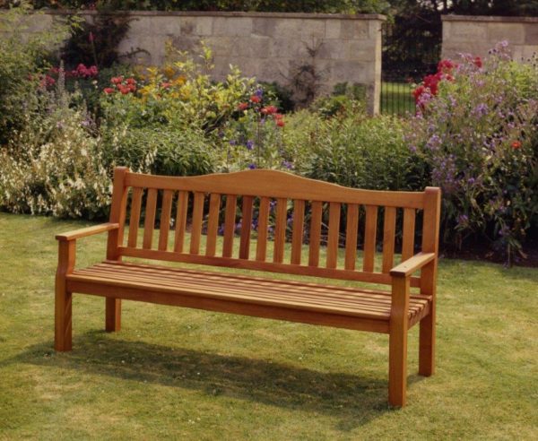 traditional wooden bench